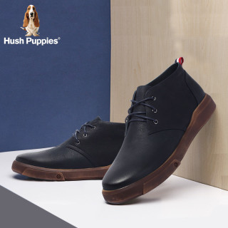 Hush Puppies 暇步士 秋冬季新款专柜同款时尚系带男休闲鞋低短靴子