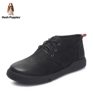 Hush Puppies 暇步士 秋冬季新款专柜同款时尚系带男休闲鞋低短靴子