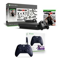 银联专享：Microsoft 微软 Xbox One X 1TB 《NBA 2K19》同捆主机 + 《堡垒之夜》限定版无线手柄