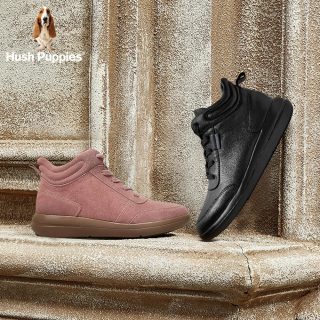 Hush Puppies 暇步士 HNP32DD9 平底时尚系带女休闲短靴