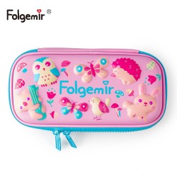 Folgemir 跟我来 EVA大容量文具盒 动物乐园款 中号 *10件