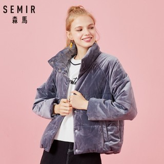 Semir 森马 19-078120306 女士短款棉服 *3件