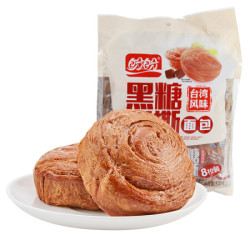 盼盼 手撕面包 早餐饼干糕点休闲零食黑糖味320g *3件