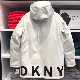 DKNY 唐纳·卡兰 男士DKNY中长款连帽棉服