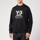 16点截止、黑五全球购：Y-3 Stacked Logo 男士圆领卫衣