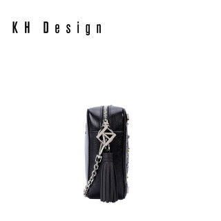 KH Design 明治 真皮格子时尚小方包