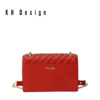 KH Design 明治 真皮单肩包时尚斜挎包 2019新款