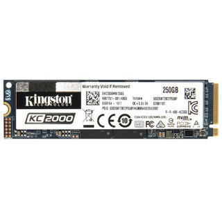 金士顿(Kingston) 250GB SSD固态硬盘 M.2接口(NVMe协议) KC2000系列