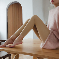 ANNAKAKA 女士秋冬款薄绒打底裤