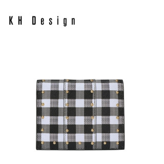 KH Design 明治 2019新款铆钉薄短款银包