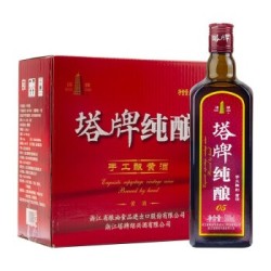 塔牌纯酿 手工冬酿黄酒 半干型 10-19度 500ml*6瓶 *2件