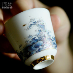 顶梵 福悦品茗白瓷杯 50ml