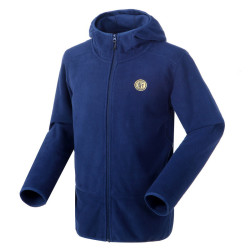国际米兰俱乐部Inter Milan 2019年秋冬季新品男子摇粒绒连帽外套男秋季中青年男士夹克立领抓绒衣开衫卫衣男