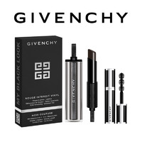 GIVENCHY 纪梵希 黑玫瑰酷黑套装 禁忌之吻漆光唇膏16 睫毛膏01 (正常规格)