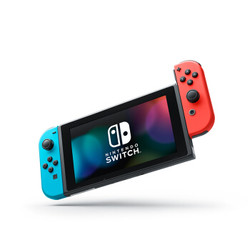 Nintendo 任天堂 Switch 《新 超级马力奥兄弟U 豪华版 游戏实体卡 128GB内存卡》游戏机套装 红蓝