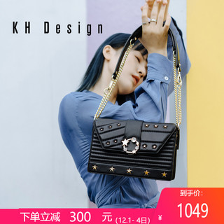 KHDesign明治女包轻奢女包欧美斜挎包钻饰单肩包2019新款手提包