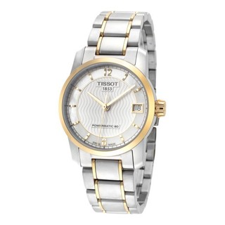 TISSOT 天梭 T-Classic T0872075511700 女士钛金手表