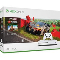 中亚Prime会员： Microsoft 微软 Xbox One S 1TB 游戏机 《极限竞速：地平线4》+《乐高竞速》同捆版