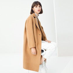 GOLDFARM/高梵 G1180095C 女士雙面絨羊毛呢大衣