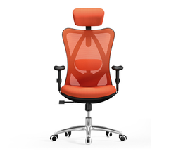 西昊（SIHOO） 人体工学电脑椅子 老板椅 家用电竞椅转椅 护腰办公椅 M18橙色