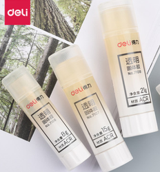 deli 得力 7106 透明固体胶棒 8g 5支装