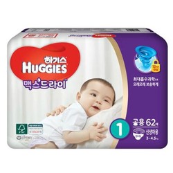 HUGGIES 好奇 超干爽纸尿裤 NB62片 韩版 *2件