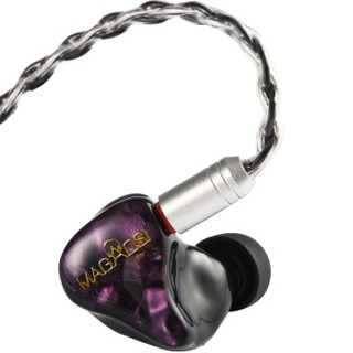 MAGAOSI 麦高思 V3 2铁1圈三单元圈铁耳机 0.78-2pin 紫色