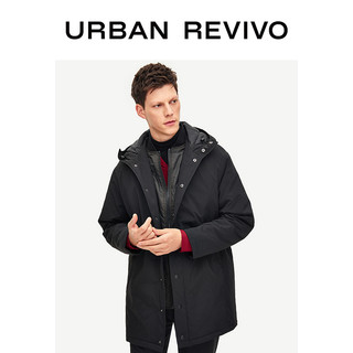 URBAN REVIVO MF48R1LE2000 男士中长款外套