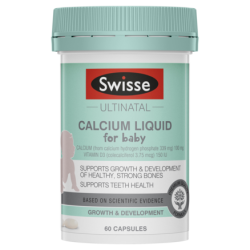 Swisse 宝宝 儿液体钙+维生素D软胶囊 60粒