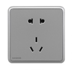 SIEMENS 西门子 86型五孔插座 灵蕴星辉银