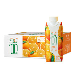 康师傅 每日C 100%橙汁 330ml*12盒 *2件