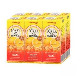 POKKA 柠檬味红茶  250ml*6瓶 *3件