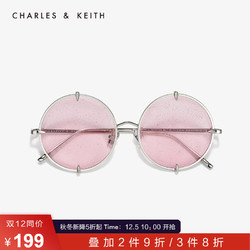 CHARLES＆KEITH 配饰 CK3-31280360金属时尚圆形边框饰女士太阳镜 *3件