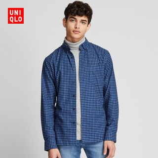商品uniqlo 优衣库 419032 法兰绒格子衬衫