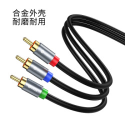 毕亚兹 Y32 三对三莲花头 红绿蓝RCA 色差线 1.5米