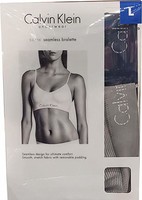 Calvin Klein 女士无缝文胸，可拆卸衬垫，标志性标识腕带，2 件装