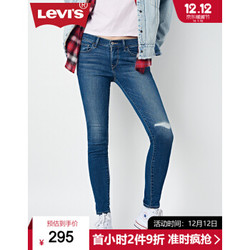 Levi's李维斯冬暖系列女士710超紧身球鞋牛仔裤17778-0249Levis 牛仔色 26/30