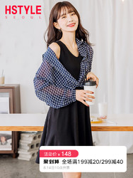 韩都衣舍2019夏新款韩版女心机很仙的两件套小众裙子套装LU8528荃