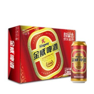 金威啤酒（Kingway）老金威啤酒 11度500ml*12罐装 *3件