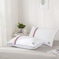 LOVO家纺 情侣对枕 纤维枕头枕芯 两色可选 *4件
