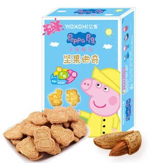 小猪佩奇 Peppa Pig 坚果曲奇 钙+膳食纤维+益生元 儿童代餐手指小饼干 120g *13件