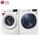 LG RC90U2AV2W 热泵双变频干衣机+WD-L51VNG20 变频滚筒洗衣机