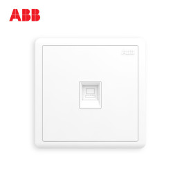 ABB插座远致白电脑插座AO331 *2件