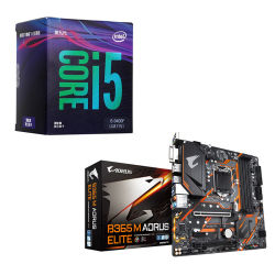 Intel 英特尔 i5-9400F CPU处理器 + GIGABYTE 技嘉 B365M AORUS ELITE 主板 板U套装