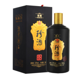 珍酒 密藏 贵州酱香型 白酒 53度 500ml*6瓶+重庆33啤酒 500ml*12听*3件