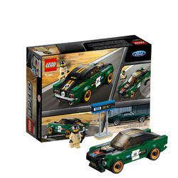 LEGO 乐高 超级赛车系列 75884 1968款福特野马 *2件
