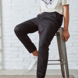 Meters bonwe 美特斯邦威 100169 男士弹力休闲裤