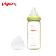 贝亲(PIGEON)母婴幼儿童宽口径PPSU奶瓶240ml配L奶嘴绿色旋盖/LsizeAA93 适用于6个月以上的宝宝