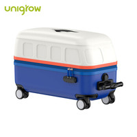 稚行 小巴士箱蓝色 儿童玩具旅行箱可坐20英寸男童女童骑行箱可登机行李箱