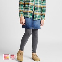 UNIQLO 优衣库 女童HEATTECH EXTRA WARM绒面紧身裤